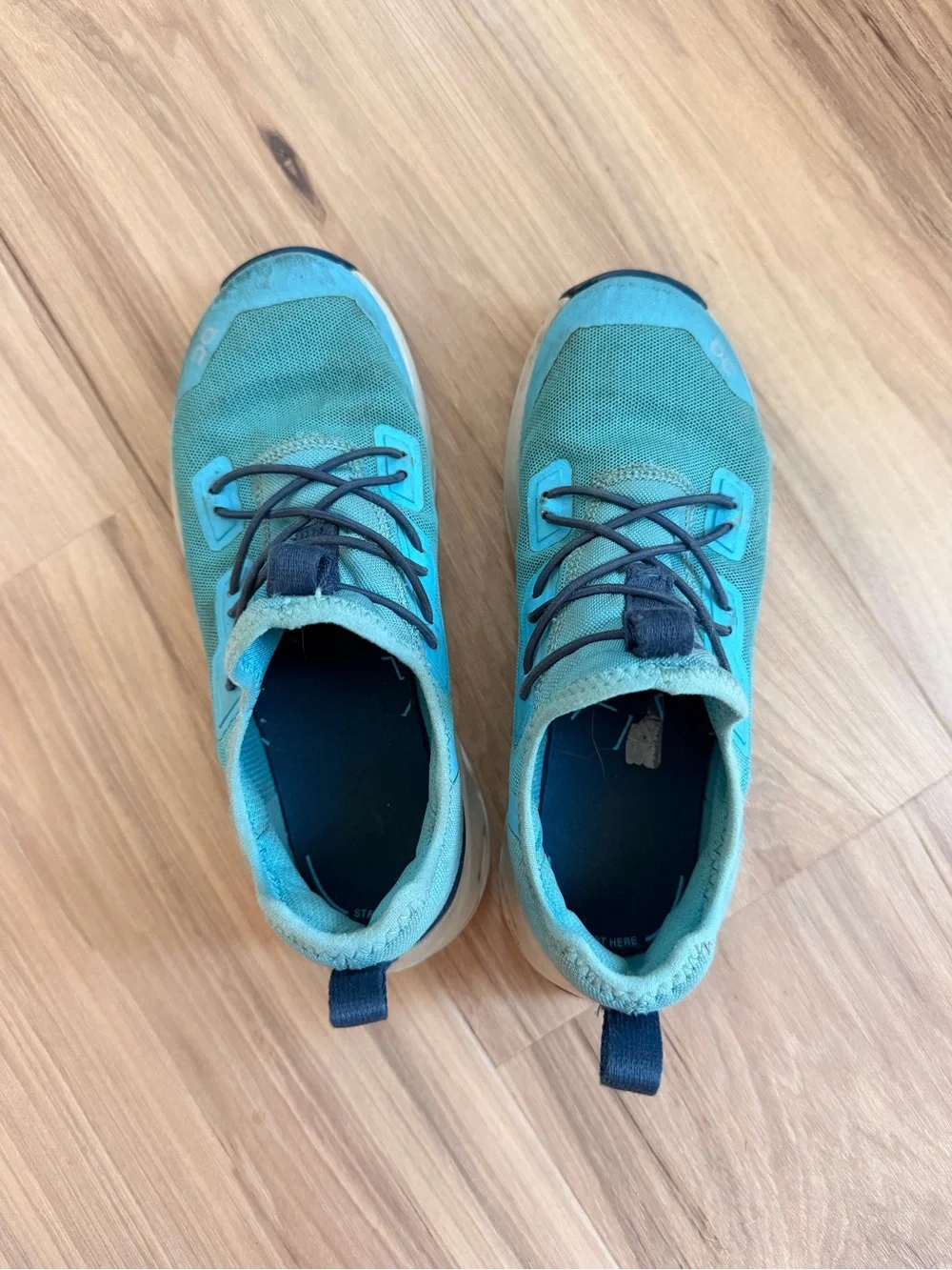 On Cloud Boy's Teal Running Shoes